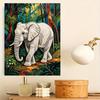 DIY Pearl Art Painting Majestic Elephant Handmade Craft Modern Wall Decor Leisure Relax Activity Nice Gift for Novice Art Practitioners Home