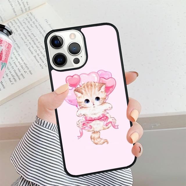 Cartoon Cute Background Phone Case For iPhone 17 Air 16 15 14 plus 12 13 Pro max Soft Bumper Shell Cover coque