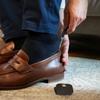 Leather Bag Elderly Person Folding Shoehorn PU Handle Portable Shoe Lifter Tool  Travel