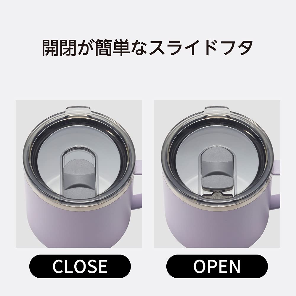 Doshisha Drinking Color Relax Mug, 300ml, Purple,