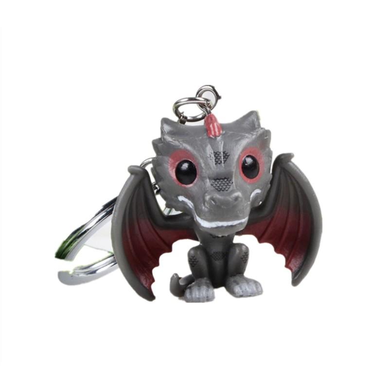 

Игра престолов Поп Джон Дейнерис Черный дракон Брелок Модель Кукла Подвеска Black Dragon Keychain
