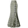 Falda Bodycon Sirena Jacquard Vintage Maxi Largo Mujer Encaje Arriba Volantes Falda Elegante Larga Floral Cola de Pez Falda Dama Punk