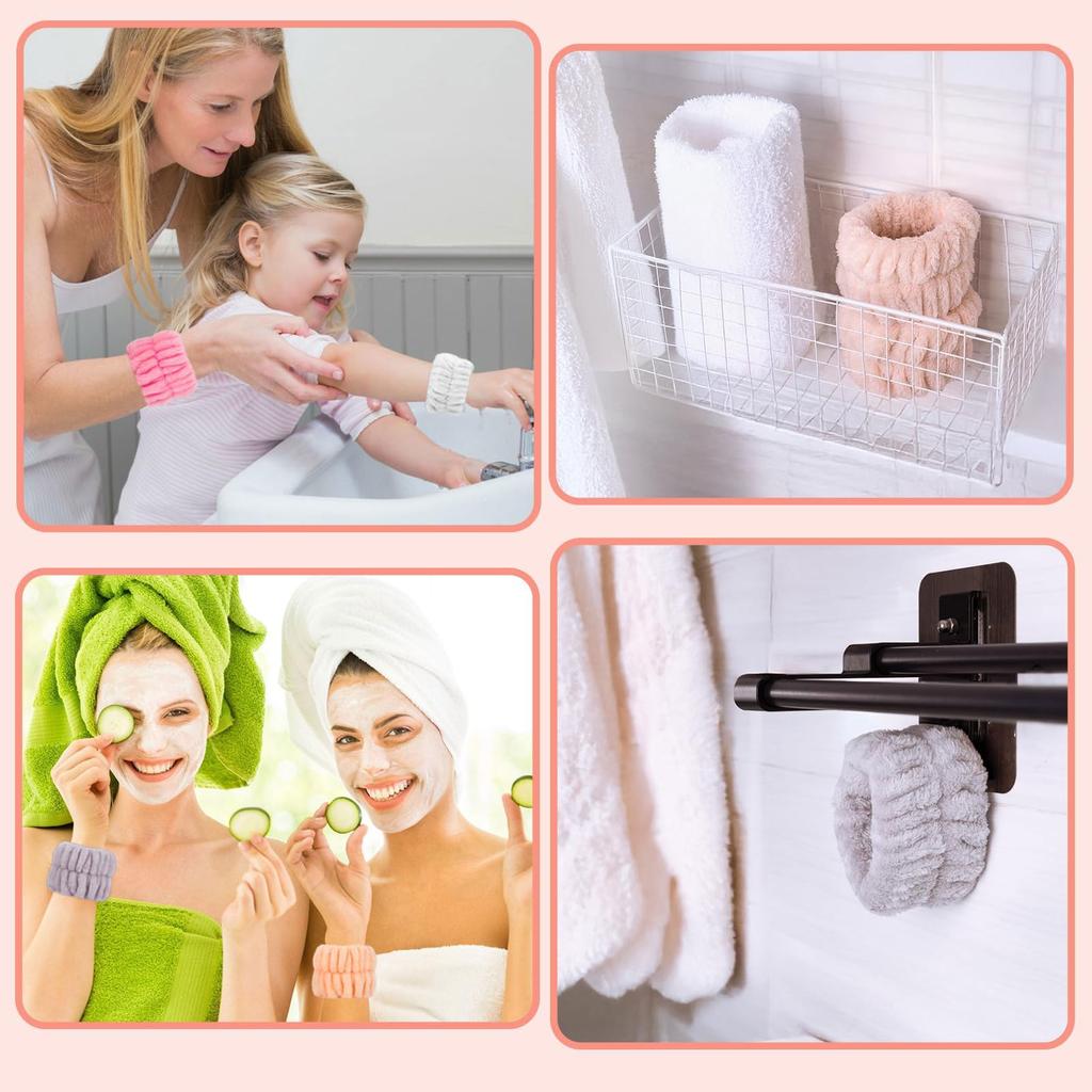 FUYUERO Water Absorbent Wristband Face Wash Arm Band Wristband [Prevents