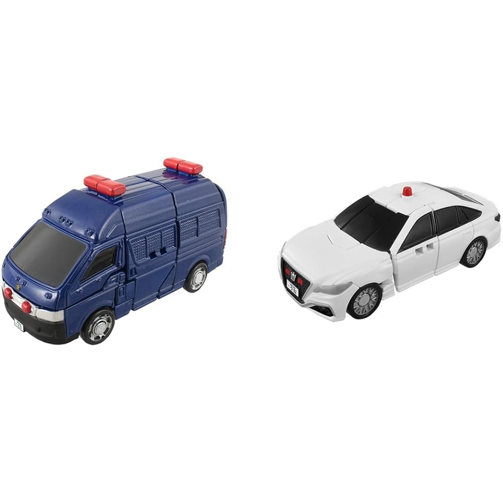 Takara Tomy Tomica Job Lever Police Braver Mobile Unit & Traffic Unit Set Toy Mini Car for Ages 3 and Up