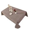 Moderne Schlichte Garngefärbte Polyester-Baumwolle Einfacher Stil Rechteckige Tischdecke Kaffeetisch Tischdecke Esstischdecke