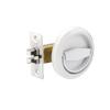 Hidden Door Handle Lock Invisible Recessed Single Side Pull Ring Stainless Steel Door Lock