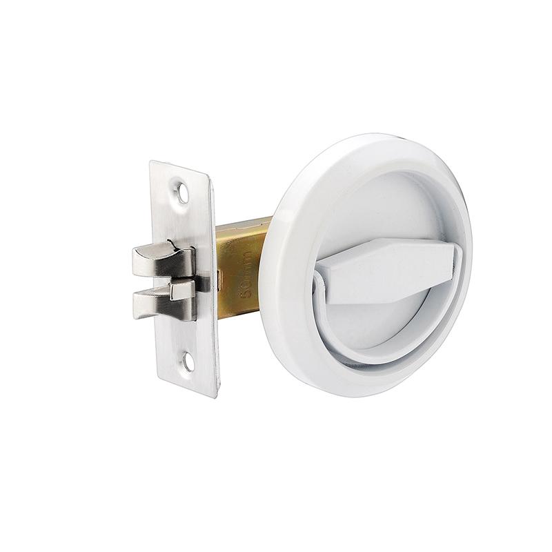 Скрытая дверная ручка-замок Невидимая утопленная Односторонняя ручка-кольцо Замок из нержавеющей стали