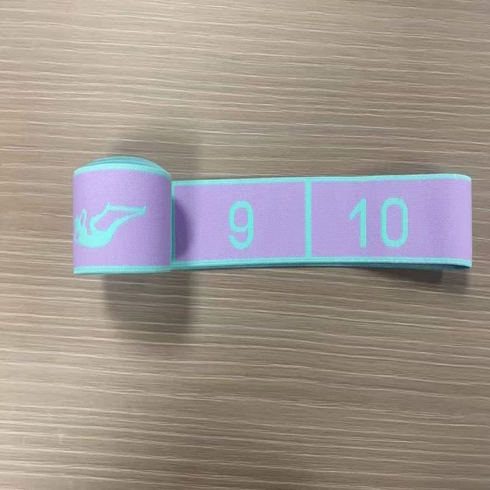 Digital Yoga Stretching Belt 10/12 Grid Yoga Pull Strap Resistance Band Adult Child