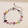 Elegant Crystal Zircon Necklace Colorful Fashion Jewelry Accessory  Women