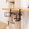 Anti Spill Cup Storage Rack Metal Table Fixed Storage Rack New Desk Cup Holder  Table