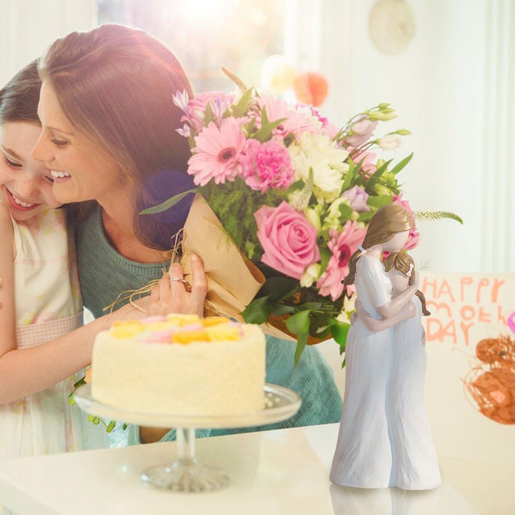 Mother'S Day Birthday Gifts For Mom Home Ornament Desk Decoration Bedroom Standing Mom And Daughter Ornaments