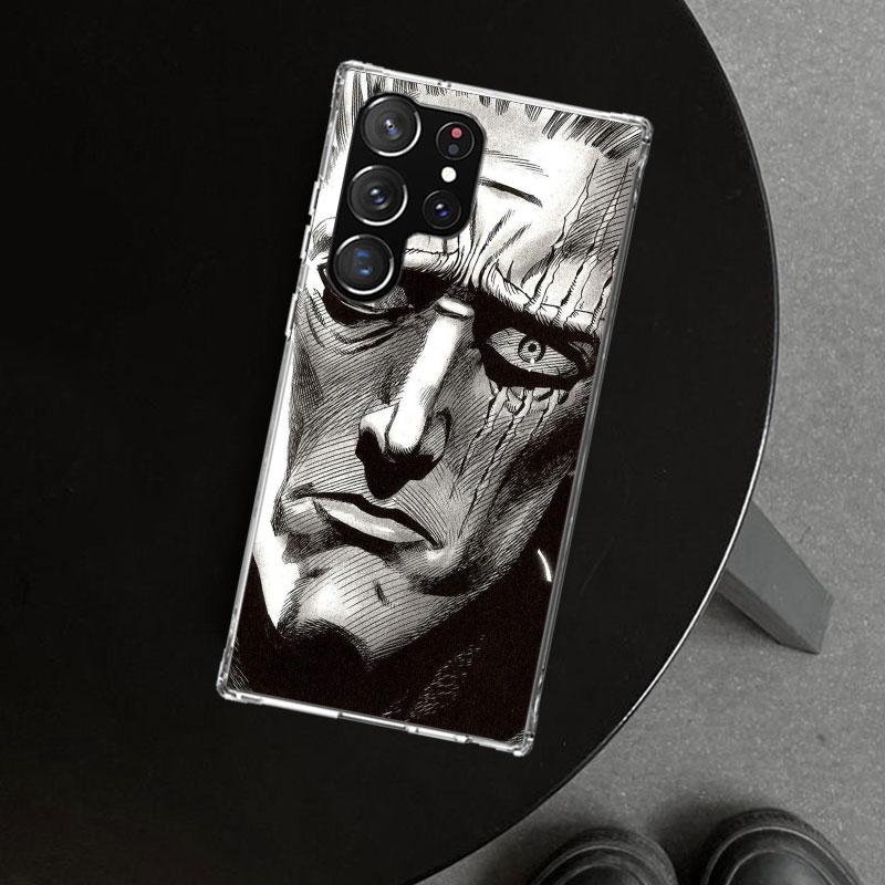 One P-Punch-Man Saitama King Phone Case Cover for Samsung Galaxy S26 S25 Edge S24 S23 Ultra S22 Plus S21 FE S20 + Art Customized