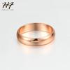 Couple Rings For Man Woman Simple Metal Rose Gold Color Wedding Engagement Dating Gifts Fashion Jewelry  All Size R049