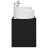 Bathroom Furniture Set 3 Pcs Black 161.5 X 44.5 X 80 Cm