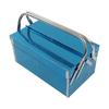 2 Layer 3 Tray Tool Storage Box Stainless Steel Cantilever Toolbox Folding Accessory Suitcase