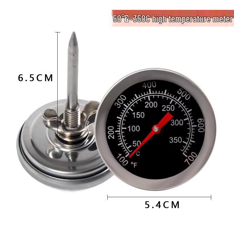 Stainless Steel High-Temp Hanging Oven Thermometer for Barbecue, Roast Duck, Goose