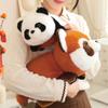 Reversible Red Panda Plush Toy Soft Stuffed Animal for Kids Cuddling Companion Lightweight Decorative Pillow Gift for Birthday Christmas Comfort Play