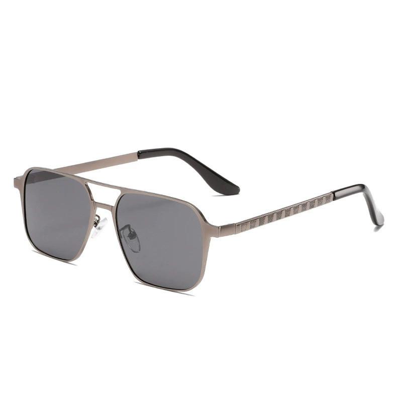 

Geometric Square Pilot Style Sunglasses With Polarized Tac Lenses For Outdoor Sports And Driving GunFrameBlackGray