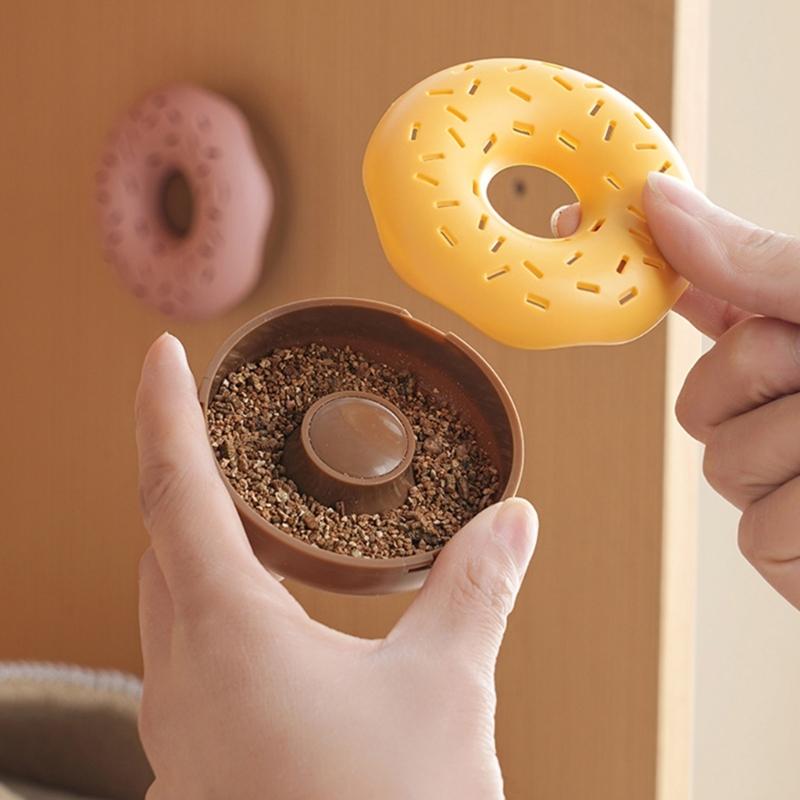 Lovely Doughnuts Storage Container Dehumidifying Storage Case Convenient Accessory for Wardrobes Dormitory Office Use