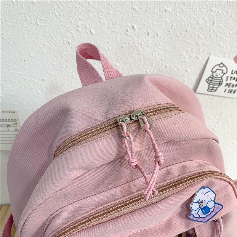 Japansk High School Jenter Ryggsekk Skolevesker for Tenåringsjenter Flere Lommer Ny Kawaii Ryggsekk Kvinner Harajuku Søt Mochila