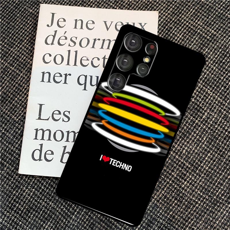 Techno Music Case For Samsung Galaxy S25 S24 Ultra S20 S21 S22 S23 Ultra S9 S10 Plus S25 FE Back Cover