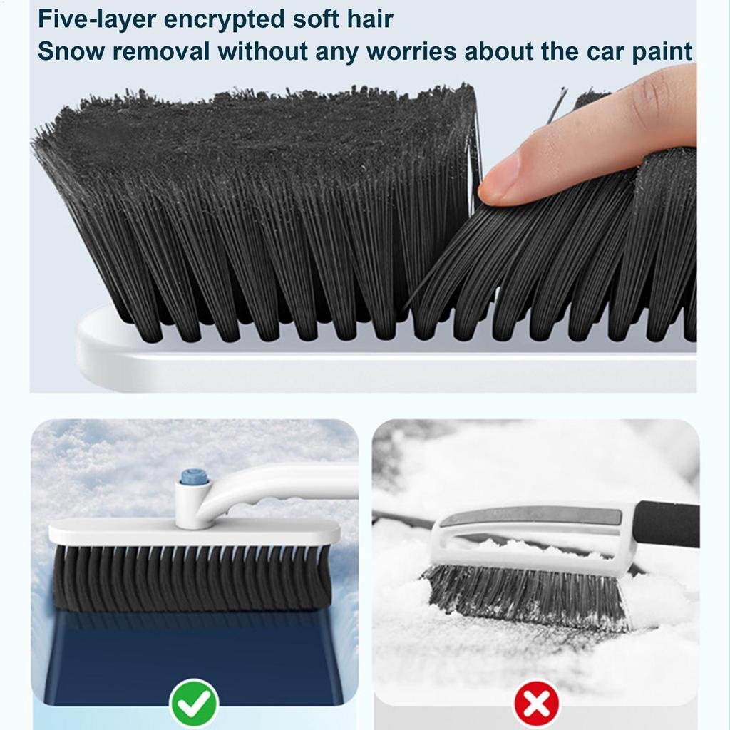 Ice Scrapers For Car Windshield Adjustable Long Handle Cleaner Winter Car Windshield Snow Ice Brush For SUV Truck Vehicle Sedans