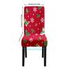Christmas Printed Chair Cover Non-Slip Dustproof Spandex Washable Elastic Chair Cover Christmas Event Decorative Seat Protector