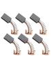 Six Pieces Carbon Brushes Compatible with For PAG600 Angle Grinders Size Info