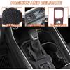 Gear Shift Panel Cover Trim Compatible with Toyota Grand Highlander 2024 2025 2026,ABS Carbon Fiber Pattern Central Control Gear Panel Trim Cover