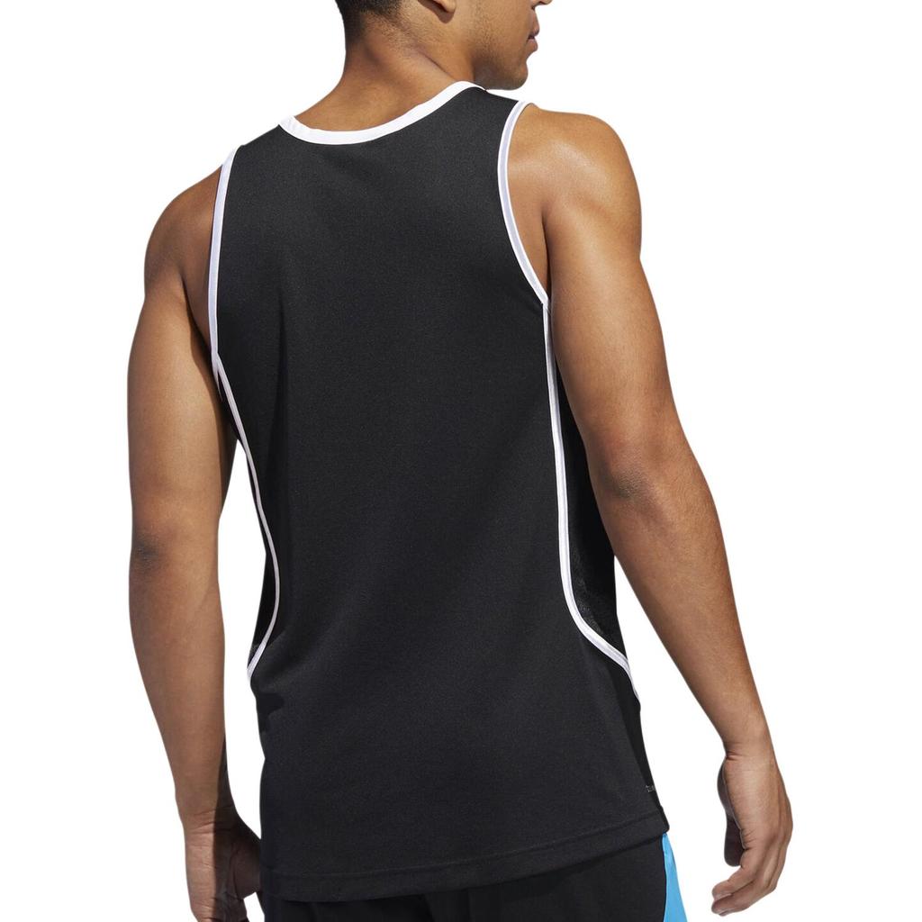 Adidas Tank Tops Men's Black Crew Neck Moderate Other DP4775