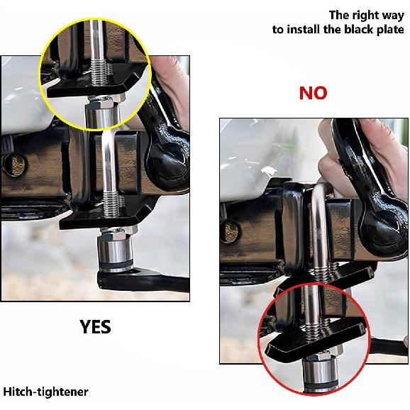 Cenipar Hitch Tightener Anti-Rattle Stabilizer For 1.25" And 2" Hitches Used In Heavy Duty Steel Trailer,Hitch Tightener Clamp Eliminating Rocking
