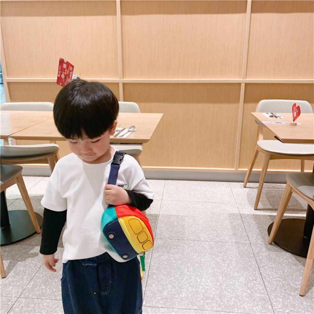 Adjustable Belt Crossbody Bag for Kids Soft Mini Pack Purse Fashion Car Shape Waistbag  Travel