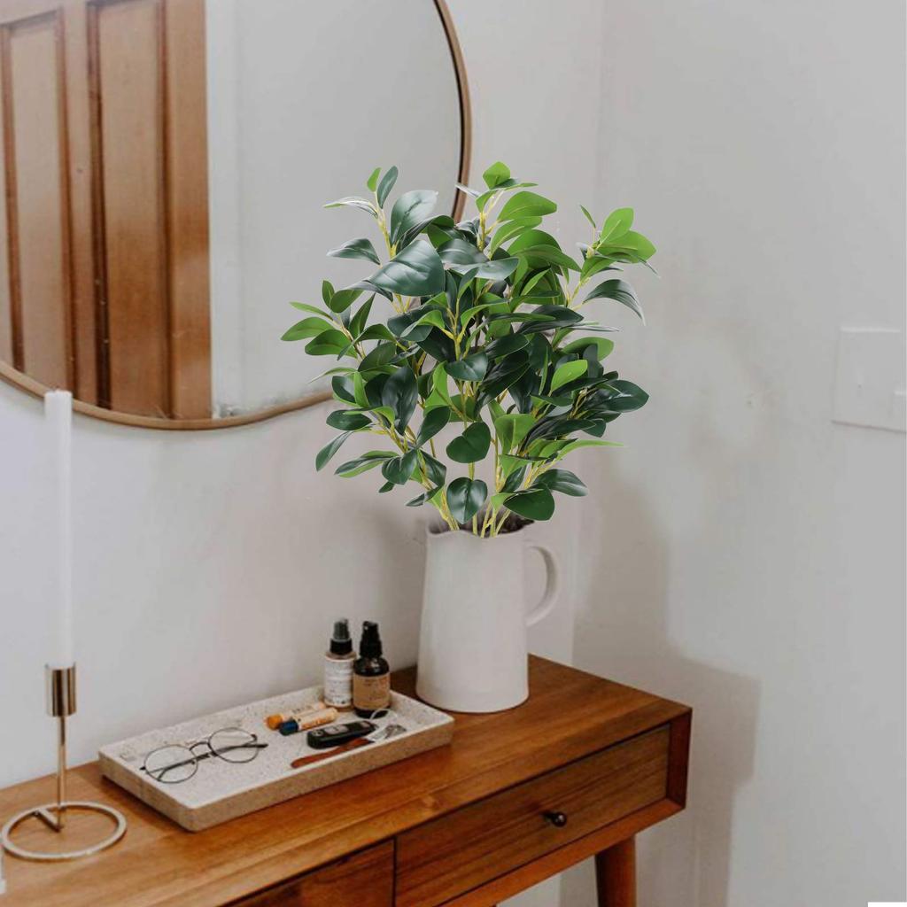 Artificial Decorative Plants Faux Greenery for Home Indoor Outdoor Garden Balcony Decor Real Touch Hight Quality Green Leaves
