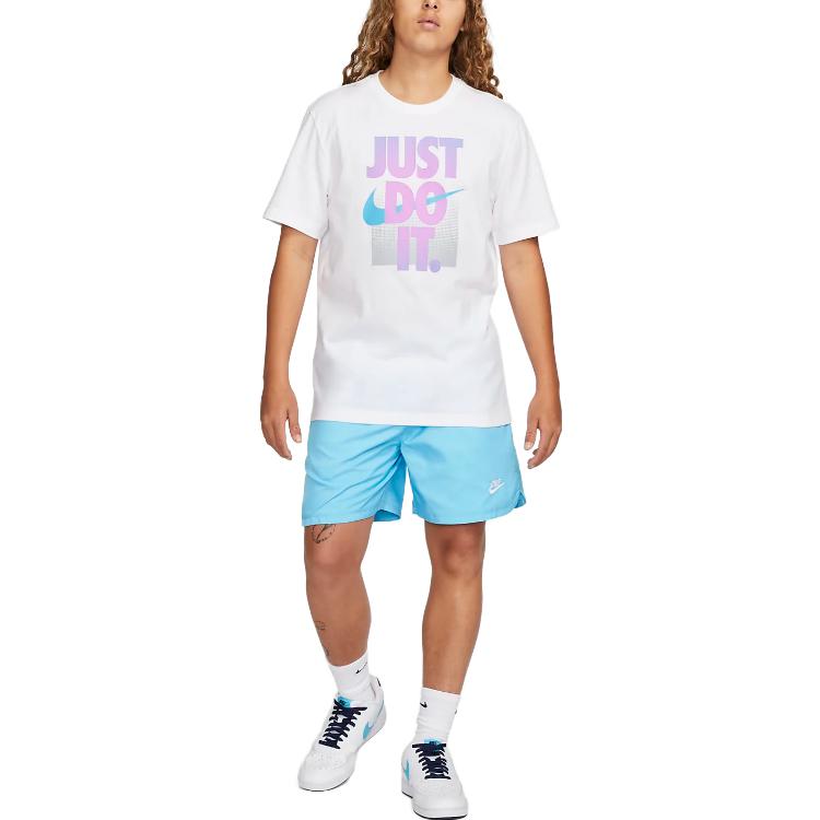Nike Sport Essentials Solid Color Logo Drawstring Shorts Men Bottoms Lake-Blue DM6829-416