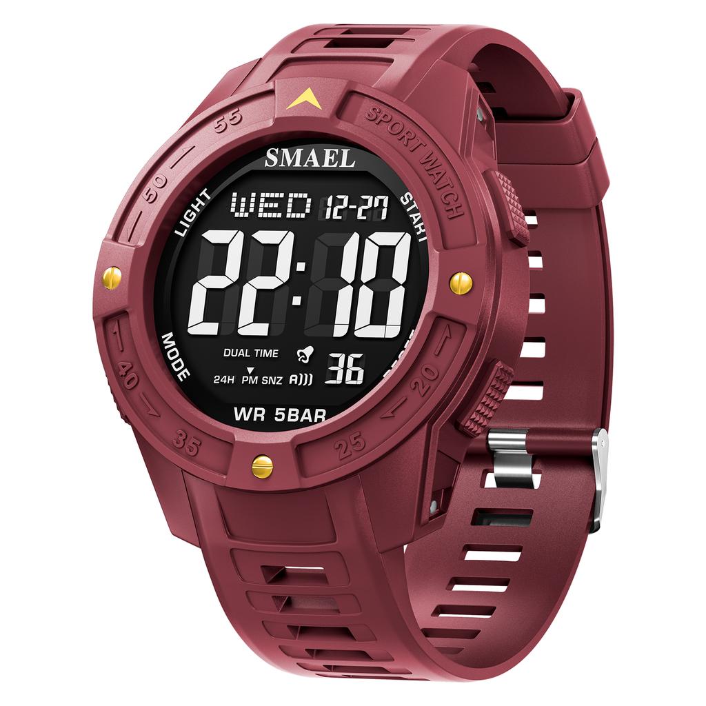 SMAEL Brand 8126 Waterproof Dropshipping Watch Alarm Clock Night Light Young Fashion Business Quartz Sport Wristwatches