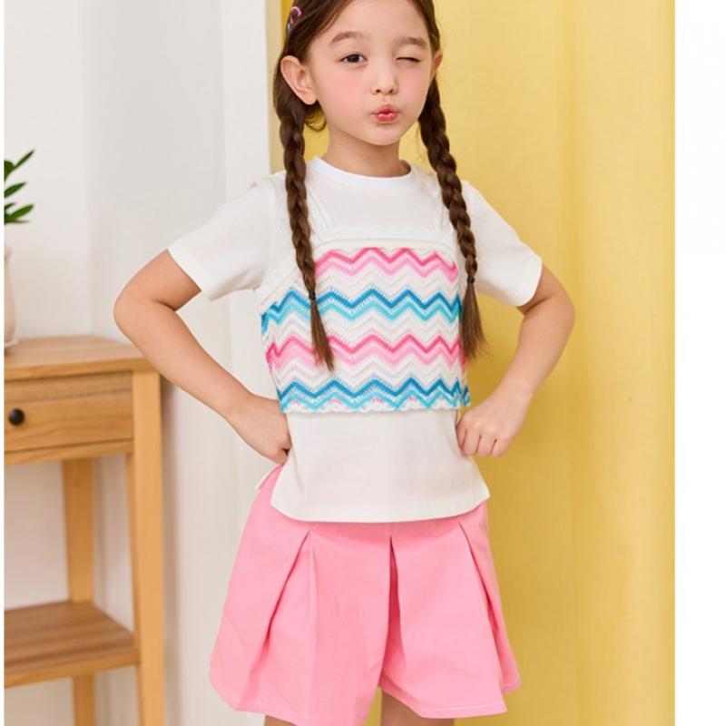 [lilypuri] Faux Wrinkle Culottes Pants  Pink 