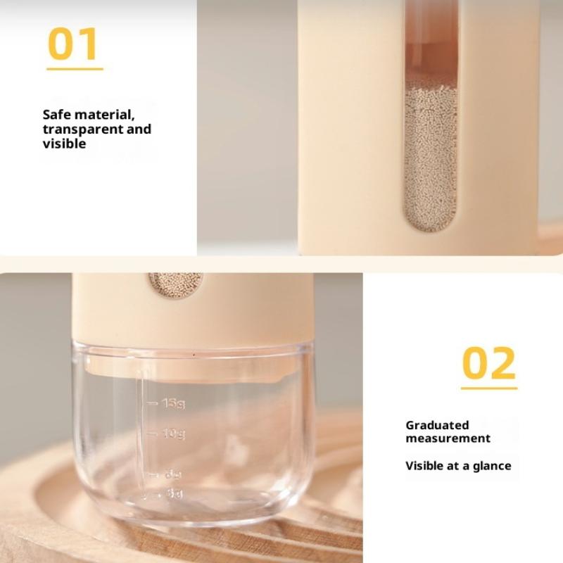 Dosering Saltbøsse Tryktype Saltdispenser Saltbeholder Sukkerflaske Shaker Beholder Kvantitativ Saltbøsse Fugtbestandig