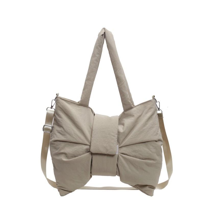 

Korean Style Sweet Casual Nylon Underarm Bag Female Niche Design Large Capacity Canvas Cross-body 38CMx11CMx33CM хаки