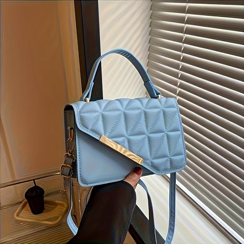 1pc Stylish Quilted Crossbody Bag for Women - Adjustable Strap & Magnetic Clasp Closure, Lightweight Durable Design for Everyday Work Outings