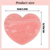 Cute PVC Heart-shaped Jewelry Pouch, Perfect For Valentine's Day Gift, Resealable Bag.