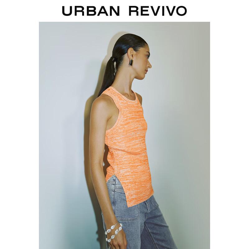 UR 2025 Damen Casual Ärmellos Rundhals Stricktop