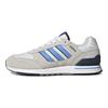 adidas Neo Run 80er Bequeme Trendige Stoff Rutschfest Langlebig Leicht Niedrig Geschnittene Lässige Laufschuhe Herren Sneaker Grau Blau HP6111