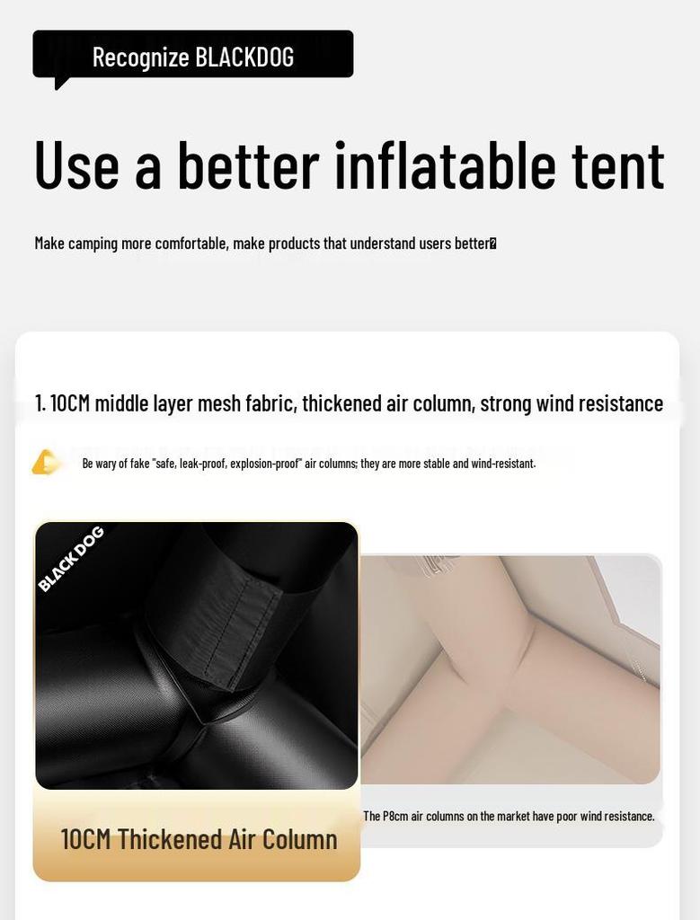 Blackdog Outdoor AIR PRO Inflatable Cabin Tent
