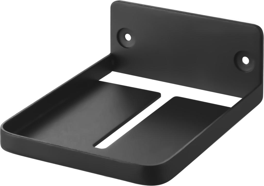 Yamazaki Smart Floating Storage Camera Rack Plasterboard 9cm W X D X 4cm Model 4089 Wall-Mounted (Includes Tweezers), Black, 11.5cm H, Wall-Mounted,