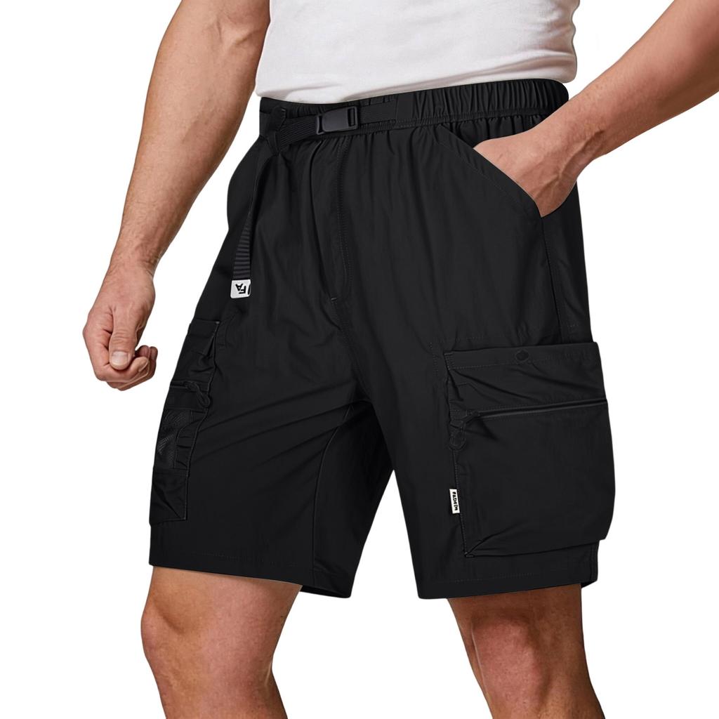 Men's Loose, Casual, Lightweight, Breathable Multi-pocket Work- Sporty Casual Shorts