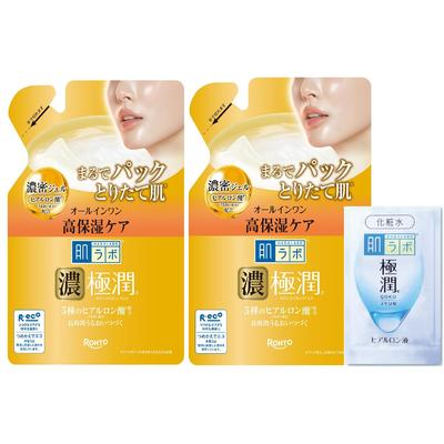 Hada Labo Gokujun Perfect Gel Refill X2 + Bonus Included