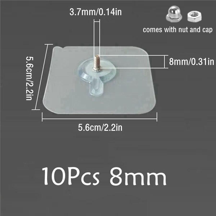 5/10 ks Šrouby zdarma Samolepící závěsné háčky Křížový steh pro malování Fotorámeček Bez díry Víceúčelové pevné nástěnné háčky