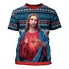 T-shirt Cristiana Gesù Uomo Donna Stampa 3D Grafica Ortodossa Manica Corta Nuova Retro Abbigliamento Unisex Dropshipping