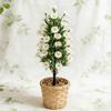 Yousheng Artificial Flower with Ground Spike Outdoor Faux Wildflower Bushes UV Resistant Fake Topiary Bouquet for Home Garden Yard Patio