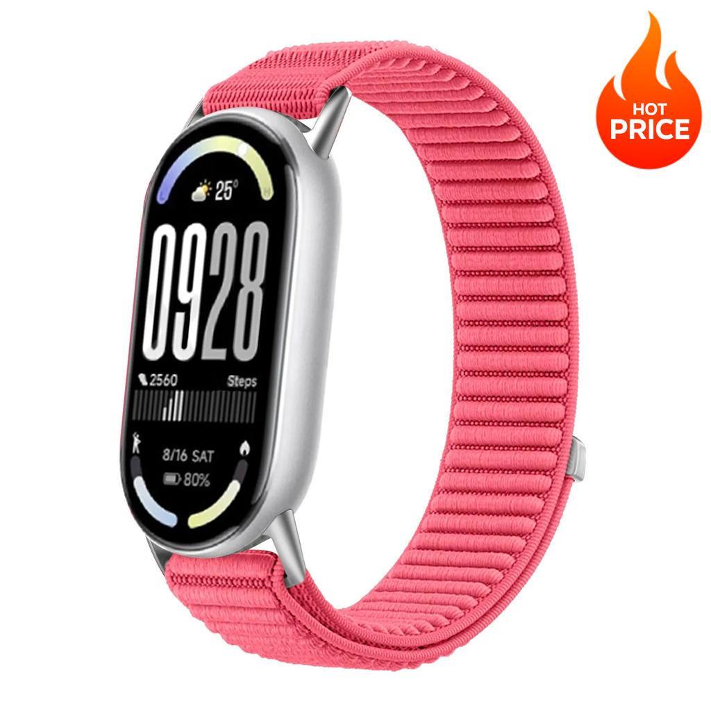 Sports Nylon Strap for Xiaomi Mi Band 10 9 8 Smart Bracelet Wristband Watchband for Mi Band 10 9 Replacement Band Accessories